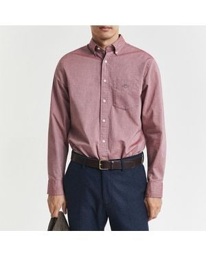 GANT Regular Classic Poplin Shirt - Red