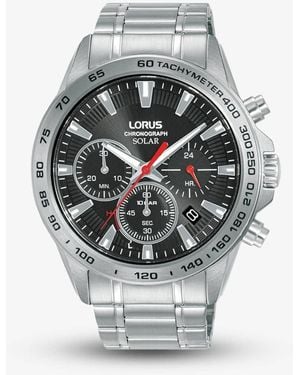Lorus Solar Chronograph Watch Rz501Ax9 - Metallic