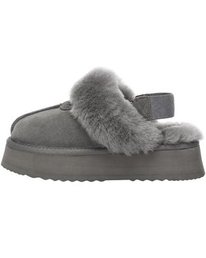 EVER AU Wagtail Platform Slippers - Grey