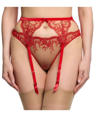 Dita Von Teese Lavinia Suspender - Red