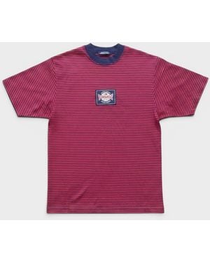Tommy Hilfiger Classic Striped Logo T-Shirt Dark Cotton - Purple