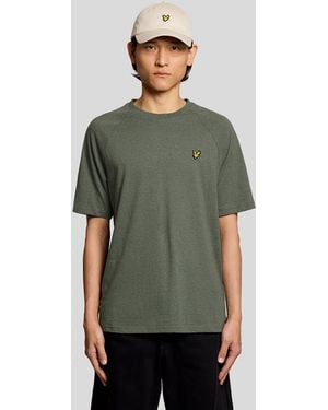Lyle & Scott Marl Raglan T-Shirt - Green