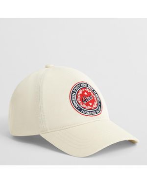 GANT Crest Graphic Cotton Twill Cap - White