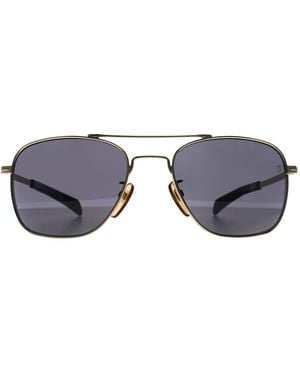 David Beckham Aviator Mirrored Db 7019/S Sunglasses - Grey