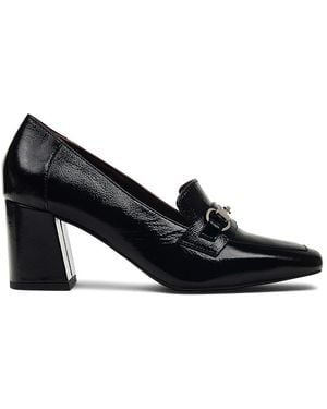 Radley Burlington Mews Heeled Saddle Loafer - Black