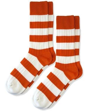 Jemsox Twin Pack Rugby Socks - Orange