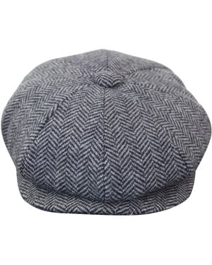 TruClothing Peaky Blinders Tweed Gatsby Flat Baker Hat - Grey