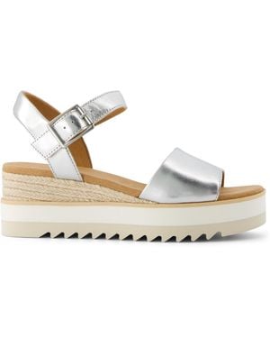 TOMS Diana Wedge Sandal - White