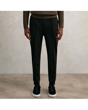 Reiss Premier Interlock Trousers - Black