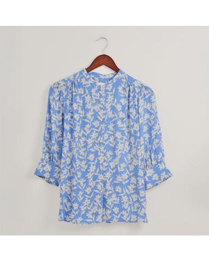 GANT Floral Loose Blouse - Blue