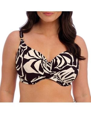 Fantasie Cream Aruba Nights Underwire Full Cup Bikini Top - Black