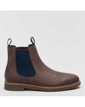 Ben Sherman Leather Walker Chelsea Boot - Blue