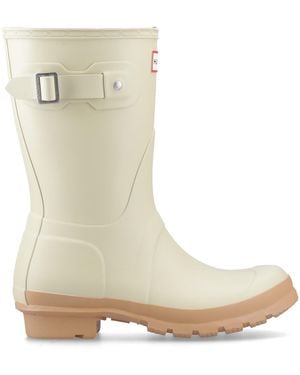 HUNTER Ecru Original Short Boot - Natural