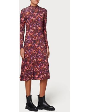 Paul Smith Multi Patterned Midi Dress - Red