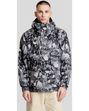 Lyle & Scott Printed Smock Jacket - Grey