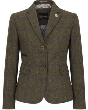 TruClothing Tailored Fit Tweed Blazer - Green