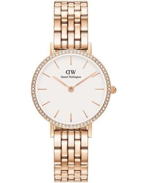 Daniel Wellington Dw00100666 Ladies Petite Lumine Rose 28Mm Watch - Metallic