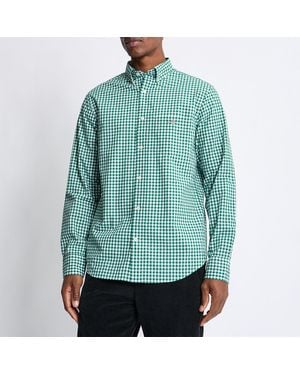 GANT Dark Gingham Regular Classic Poplin Shirt - Green