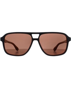 BMW Aviator Mirrored Bw0039 Sunglasses - Brown