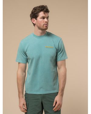 Penfield Whale Scene Cotton T-Shirt - Blue