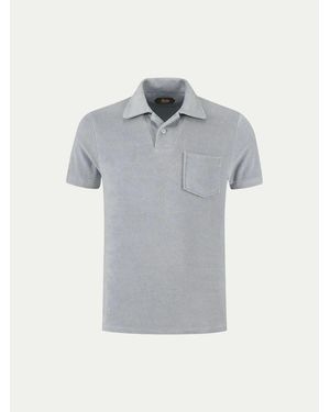 Aurélien Light Terry Polo Shirt - Grey
