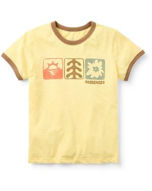 Passenger Sunlight Daze Cotton Blend T-Shirt - Yellow