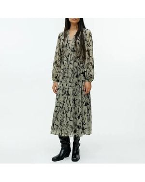 ARKET Multi Abstract Printed Maxi Dress - Green