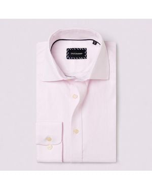 Duchamp Royal Herringbone Cotton Shirt - Pink