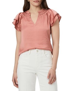 PAIGE Dusty Moriah Blouse - Red