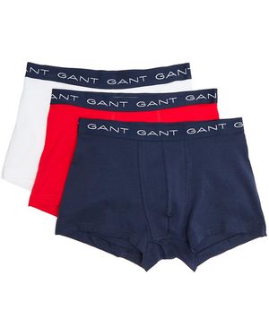 GANT Logo 3 Pack Trunks - Blue