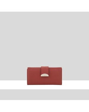 Dents Carman Leather Purse - Red