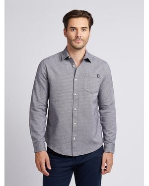 U.S. POLO ASSN. U. Polo Assn. Herringbone Textured Shirt - Grey