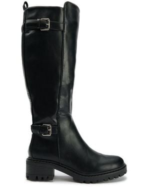 Sole Sister Jupe Biker Boots - Black
