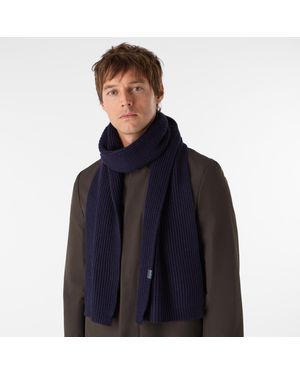 Oliver Sweeney Wool Blend Ribbed Scarf - Blue