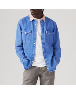 Levi's Relaxed Fit Western Shirt - Blue