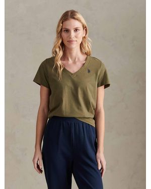 U.S. POLO ASSN. V-Neck T-Shirt - Green