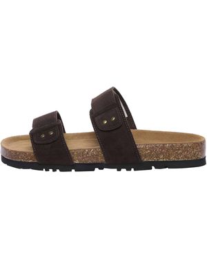 EVER AU Scarlet Leather Sandals - Brown