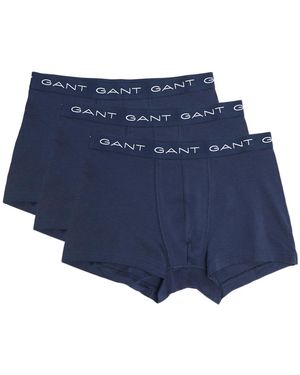 GANT Logo 3 Pack Trunks - Blue