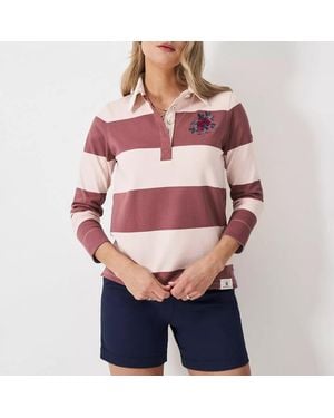 Crew Embroidered Cotton Rugby Top