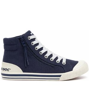 Rocket Dog Jazzin Hi 12A Canvas Sports Trainers - Blue