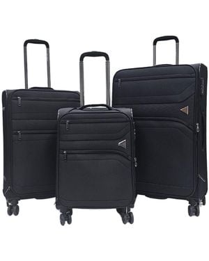 Infinity Luggage Snowball Luggage Lightweight Soft Suitcase - Black