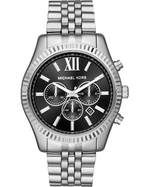 Michael Kors Mk8602 Lexington Chronograph Dial Watch - Metallic