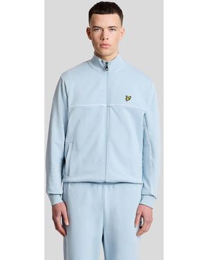 Lyle & Scott Piped Full Zip Track Top - Blue