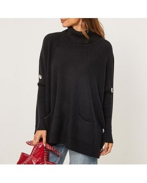Sofiacashmere Cashmere Roll Neck Jumper - Black
