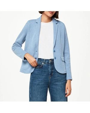 Whistles Light Slim Jersey Jacket - Blue