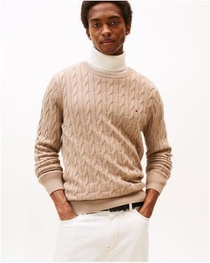 Tommy Hilfiger Tan Jumper - Natural