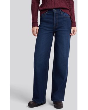 U.S. POLO ASSN. Dark High Rise Wide Fit Jeans - Blue