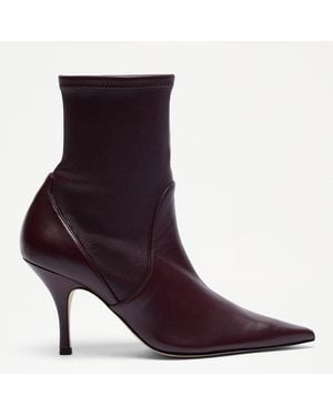 Russell & Bromley Baycliff Ankle Heeled Short Boot - Purple