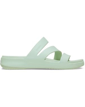 Crocs™ Pale Getaway Strappy Mule - Green