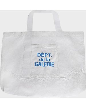 GALLERY DEPT. Logo Print Canvas Tote Bag - White